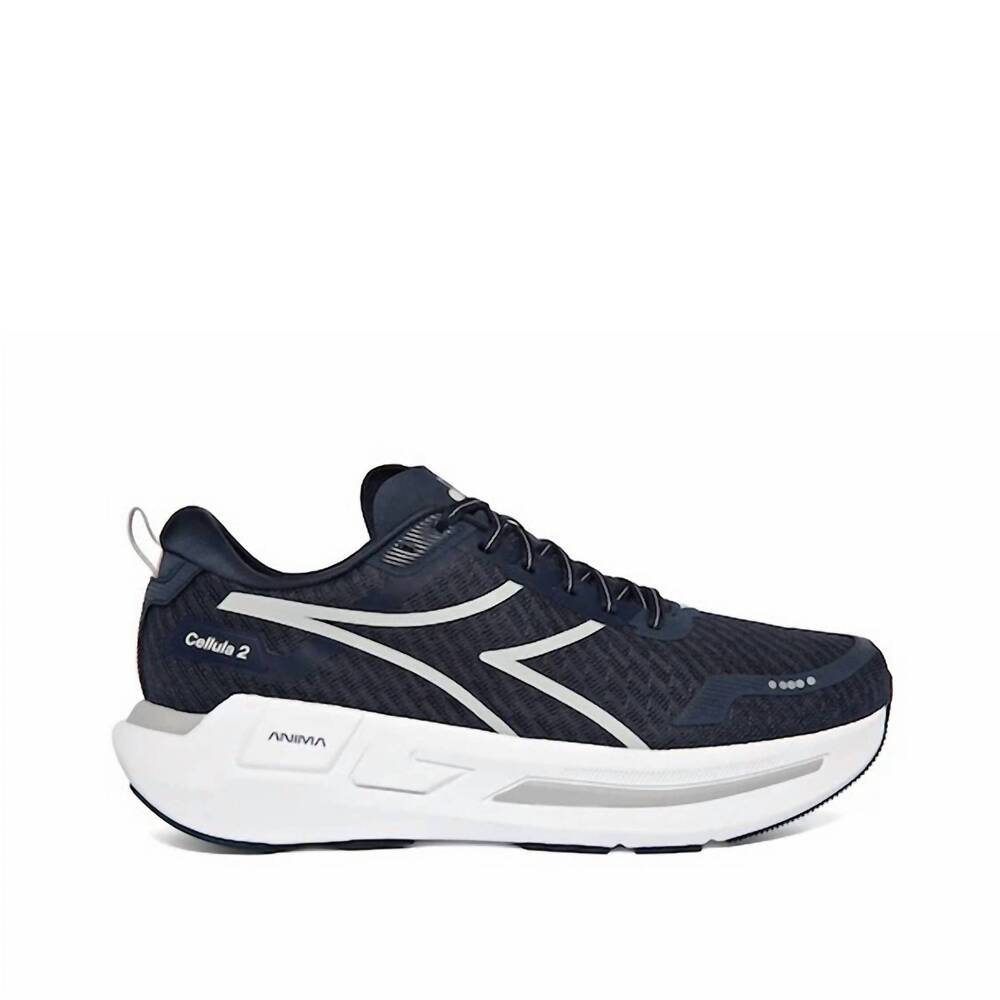NEW DIADORA men's cellula 2 shoes in blue corsair/white